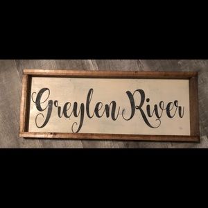 Farmhouse wood sign